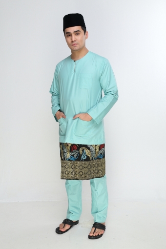 Picture of Baju Melayu Teluk Belanga (GREEN) by Amar Amran  