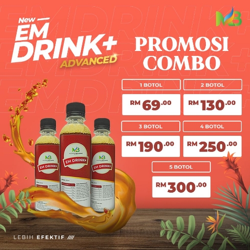 Picture of PROMOSI 5 BOTOL EMDRINK PLUS (JIMAT RM45)