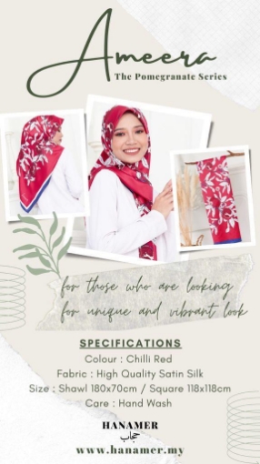 Picture of Combo 3pcs Luxury Satin Silk Pomegranate Series (SAVE RM37)