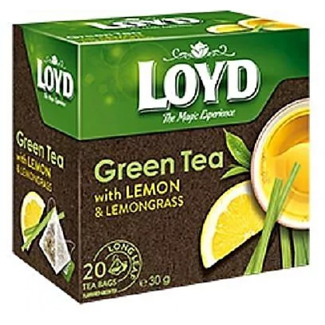SUKE SHOP. LOYD GREEN TEA WITH LEMON & LEMON GRASS 20'S X 1.5G