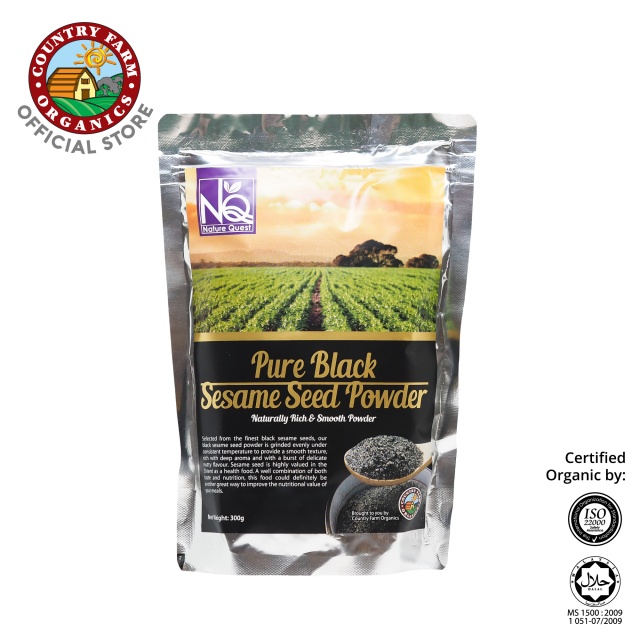 SUKE SHOP. Nature Quest Natural Black Sesame Seed Powder 300g