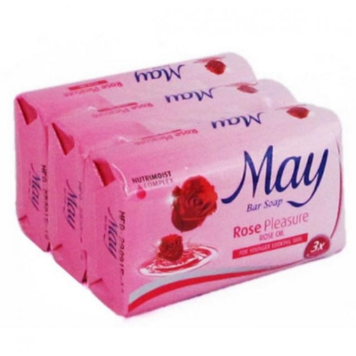 Picture of MAY SOAP ROSE PLEASURE (PINK) (3+1)X85G