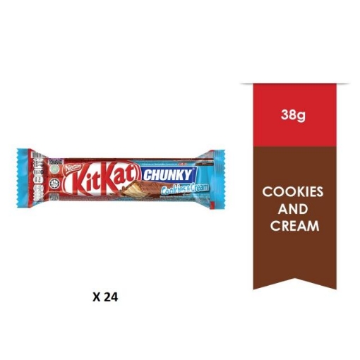 Picture of KITKAT CHUNCKY COOKIE & CREAM 24X38G