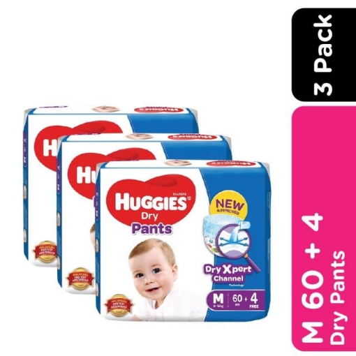 Picture of HUGGIES DRY PANTS SJP M 64SX3