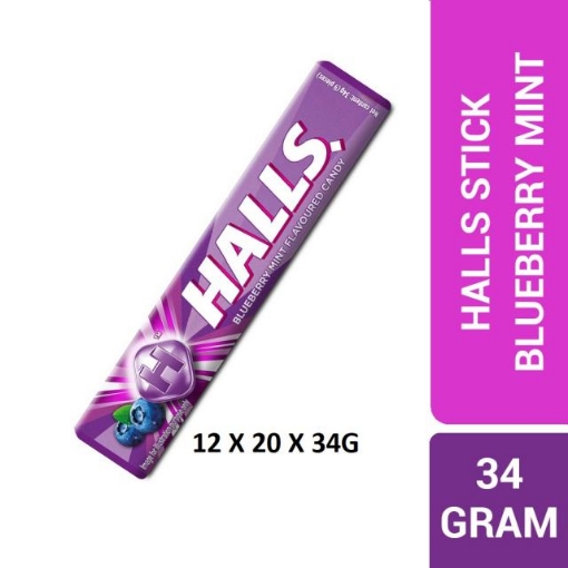 Picture of HALLS BLUEBERRY 12X20X34G