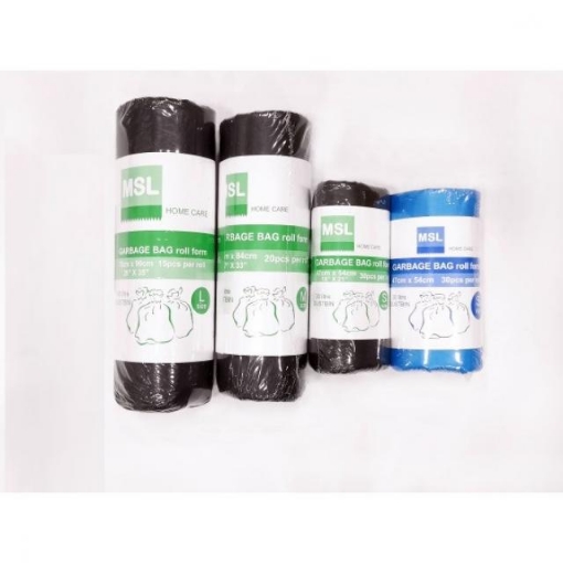 Picture of GARBAGE BAG ROLL MSL BLUE 47X54CM (S30)