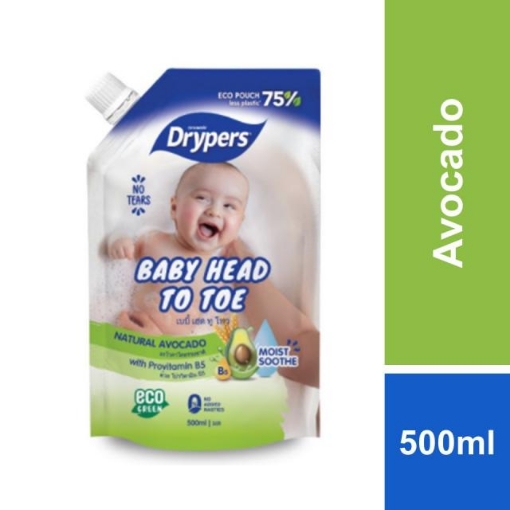 Picture of DRYPERS BABY HEAD TO TOE AVOCADO 500ML