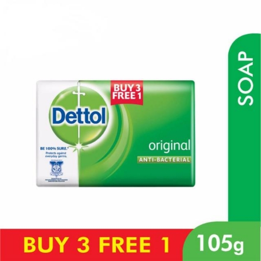Picture of DETTOL SOAP BAR ORIGINAL (3+1)x105G