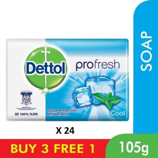 Picture of DETTOL SOAP BAR COOL 24X(3+1x105) GM