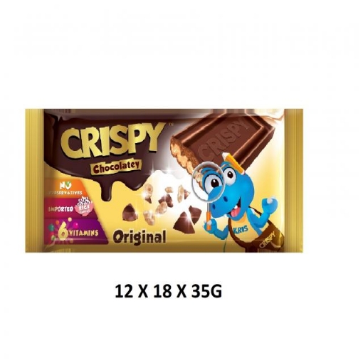 Picture of CRISPY MILK CHOCO WITH CEREAL 12X18X35G