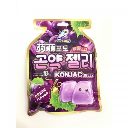 Picture of DOLPHIN KONJAC JELLY GRAPE 15X20G
