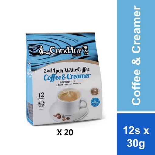 Picture of CHEK HUP 2IN1 IPOH WHITE COFEE 20X12x30G