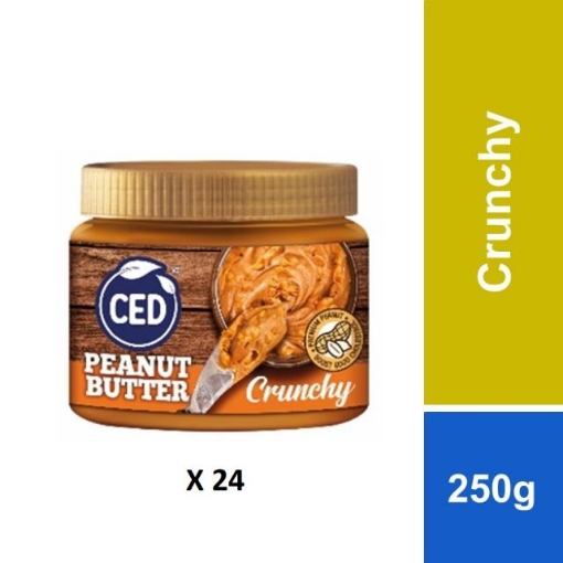 Picture of CED PEANUT BUTTER CRUNCHY 24X250G