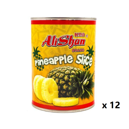 Picture of ALISHAN PINEAPPLE SLICE 12X565G