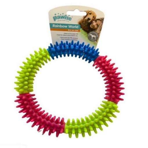Picture of PAWISE Dog Toys Rainbow World L Size (Assorted)