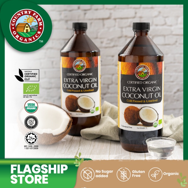 SUKE SHOP. Country Farm Organics Extra Virgin Coconut Oil 1L