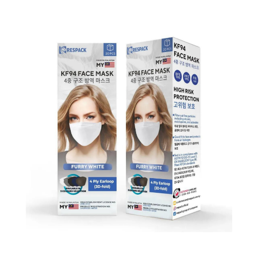 Picture of Respack Kf94 Surgical Face Mask 20Pcs/Box White
