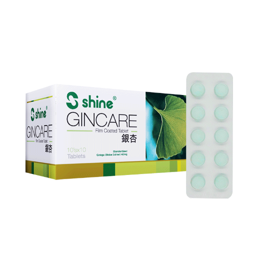 Picture of Shine Gincare Film Coated Tablet 40Mg
