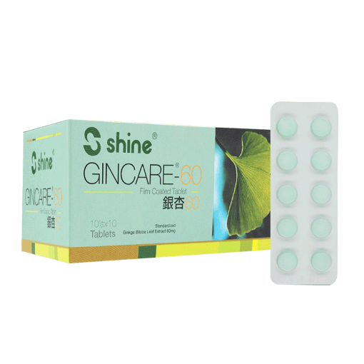Picture of Shine Gincare Film Coated Tablet 60Mg