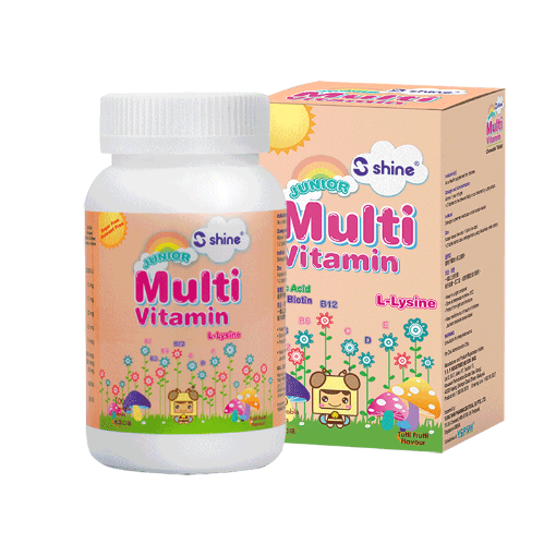 Picture of Shine Junior Multivitamin Plus Chewable Tablet Tutti-Frutti Flavour