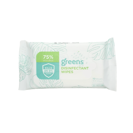 Picture of Greens 75% Alcohol Disinfectant Wipes 10S X1