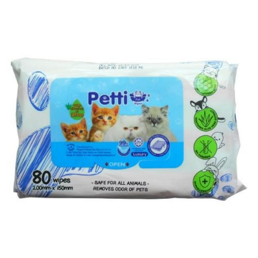 Picture of PETTI Pet Wipes for Cat 80 Wipes
