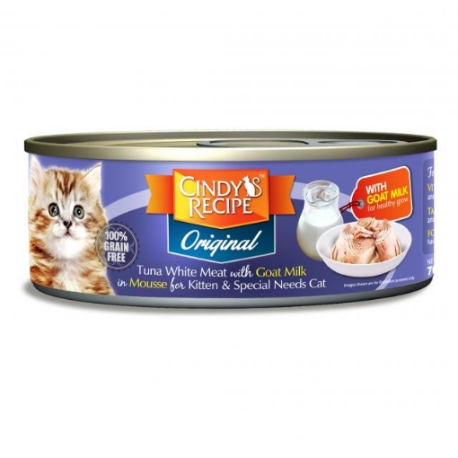 Picture of CINDY'S RECIPE ORIGINAL Tuna With Goat Milk (Kitten) 70g