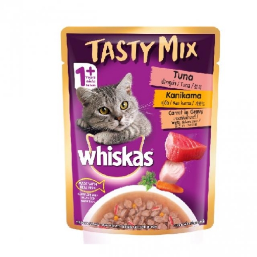Picture of WKAS Tasty Mix Tuna Kanikama Carrot in Gravy 70g