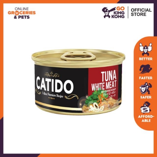 Picture of CATIDO Tuna White Meat with Seafood in Gravy 80g
