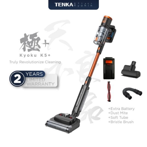 Picture of Tenka Ryohin Cordless Vacuum Cleaner Kyoku K5+ Portable Vacuum Cleaner with Ultra Mop Floor Washer