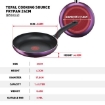 Picture of Tefal Cooking Source 3pcs Set (Frypan 24cm + Saucepan 18cm + Glass lid 18cm) (B504S2)