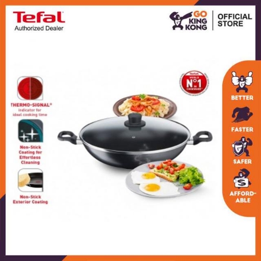 Picture of Tefal Cook Easy Wok 36cm with Lid (B50392) （Silver)