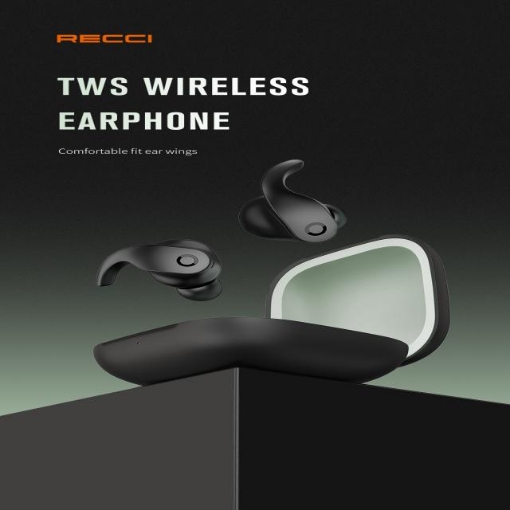 Picture of Recci TWS Earphone BT V5.3 (Comfortable fit ear wings)