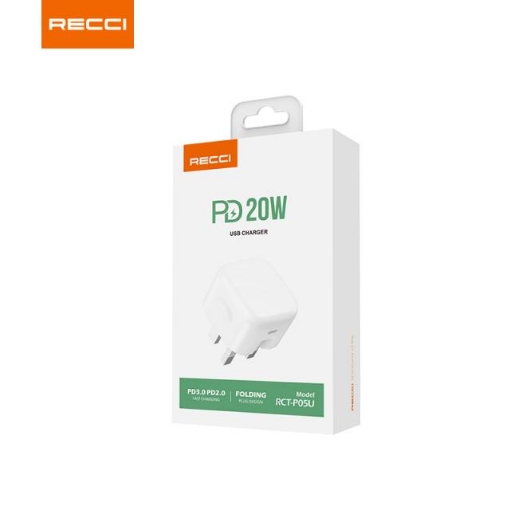 Picture of Recci PD20W Type-C Port Wall Charger