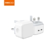 Picture of Recci 35W PD3.0 Dual Type-C Port Wall Charger (UK Plug)
