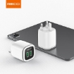 Picture of Recci 2.4A Dual USB Port Wall Charger with LED (UK Plug)