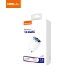 Picture of Recci 2.4A Dual USB Port Wall Charger with Type-C Cable (UK Plug)