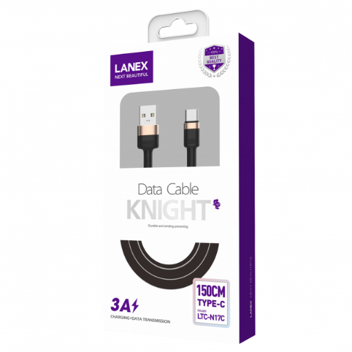 Picture of Lanex Lightning 2.4A Fast Charge Cable 1.5M