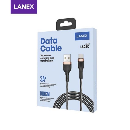 Picture of Lanex 3A USB to Type-C Data Cable 1M