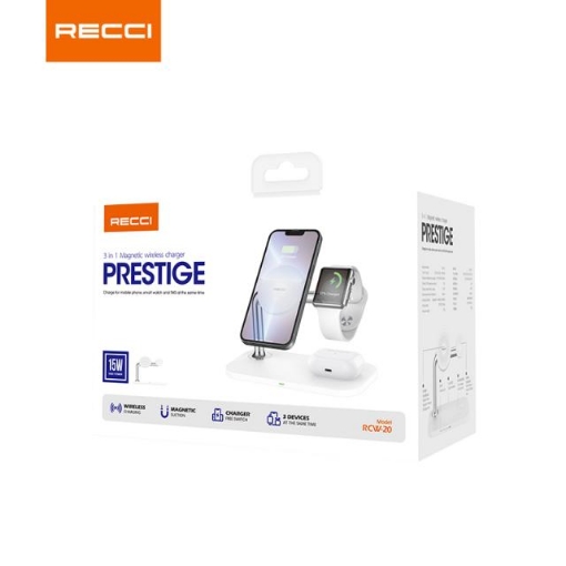 Picture of Recci 3 in 1 15W Magnetic Wireless Charger