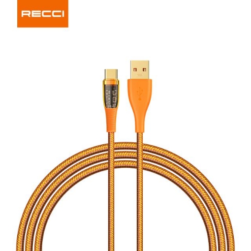 Picture of Recci 6A Type-C Fast Charging Cable 1.5M (Transparent)