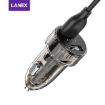Picture of Lanex 3.1A Dual USB Ports Car Charger Kits - Lightning Cable (Transparent)