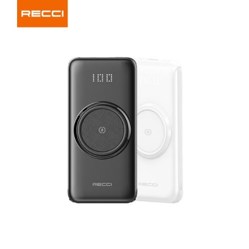 Picture of Recci Wireless Power Bank 10000mAh with Digital Display (Built-in Cable)