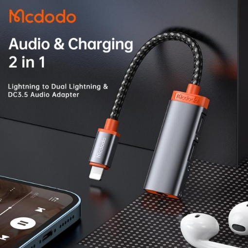 Picture of Mcdodo Oryx Series 3 in 1 Lighitning to DC3.5 + Dual Lightning