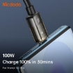 Picture of Mcdodo Auto Power Off 6A Type-C Super Charge Transparent Data Cable 1.2M