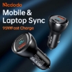 Picture of Mcdodo Aurora Series 95W USB-A + USB-C Digital Display PD Car Charger
