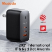 Picture of "Mcdodo Mecha Series GaN 65W Dual Type-C + USB Mini Size Wall Charger Set (EU/UK/US plug) - C TO C 60W cable"