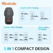 Picture of Mcdodo Mecha Series GaN 65W Dual Type-C + USB Mini Size Wall Charger (UK plug)