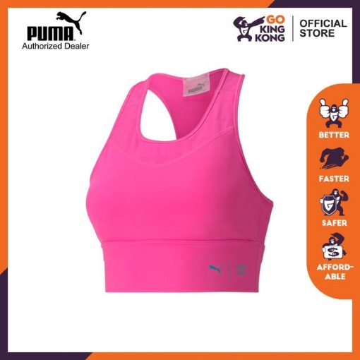 Picture of PUMA Mid Impact First Mile Long Line Bra-Luminous Pink-Female-51956402
