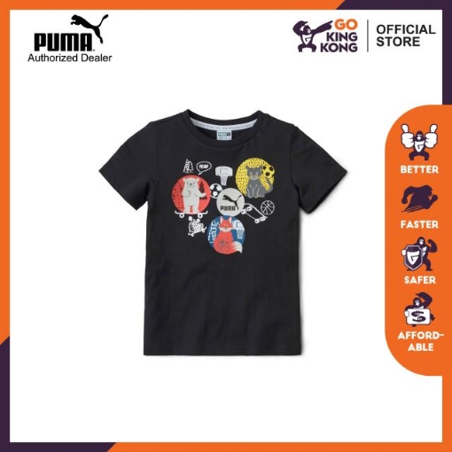 Picture of PUMA Animals Suede Tee-Puma Black-Unisex-58335101